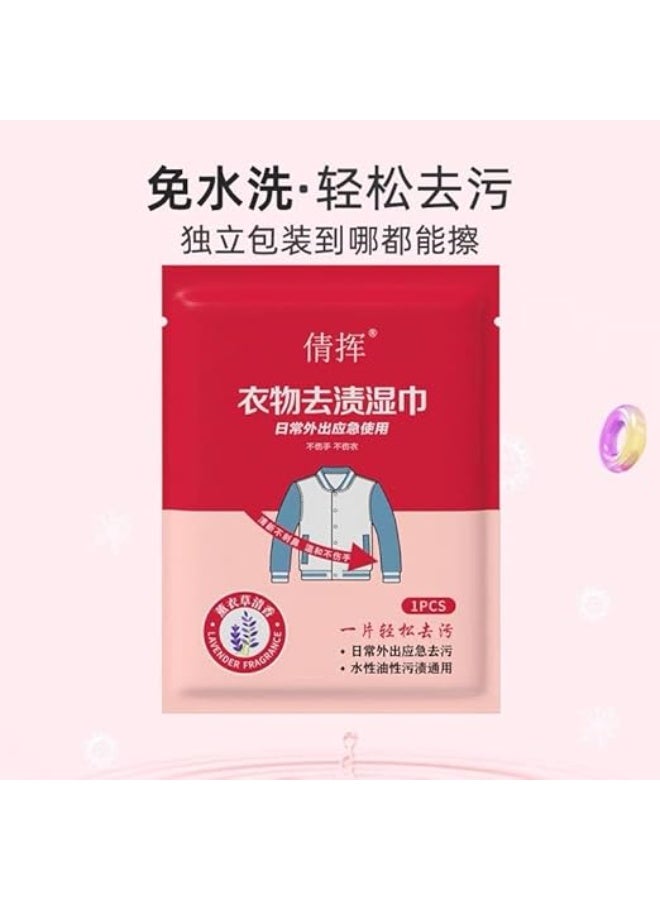 Concentrated wet cleaning wipes for clothes – 20 wipes, 2 packs | Removes stains easily and quickly, ideal for travel, home, and office - Image 4